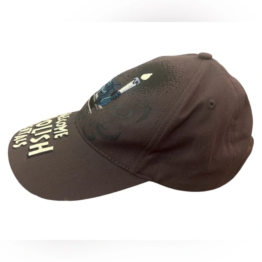 NWOT Disney Parks Haunted Mansion Welcome Foolish Mortals Youth Baseball Cap Hat - Picture 10 of 12